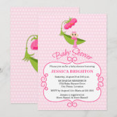 Cute Pea Pod Brown Eyes Baby shower Kaart (Voorkant / Achterkant)