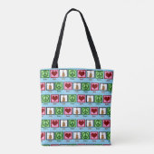 Cute Peace Love Cello Tote Bag (Achterkant)