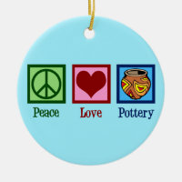 Cute Peace Love Pottery