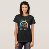 Cute Peace Out 3rd Grade Leopard Rainbow 3rd Grade T-shirt (Voorkant volledig)