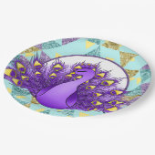 Cute peace party papieren bordje (Gekanteld)