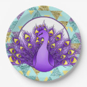 Cute peace party papieren bordje (Voorkant)