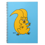 Cute Peace Sign Squirrel School Notitieboek (Voorkant)
