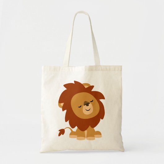 Cute Peaceful Cartoon Lion Bag Tote Bag (Voorkant)
