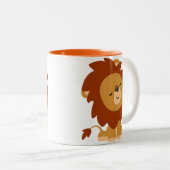 Cute Peaceful Cartoon Lion Mok (Voorkant rechts)