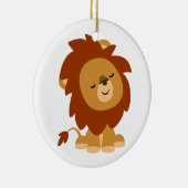 Cute Peaceful Cartoon Lion Ornament (Rechts)
