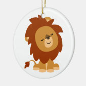 Cute Peaceful Cartoon Lion Ornament (Links)