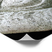 Cute Peaceful Sleeping Young Monk Stone Sculpture Poster (Hoek)