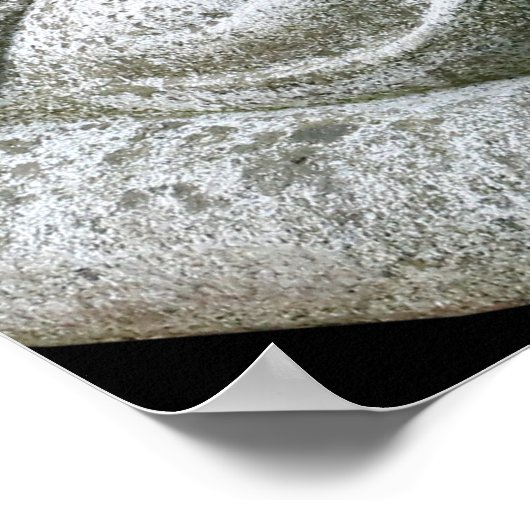 Cute Peaceful Sleeping Young Monk Stone Sculpture Poster (Hoek)