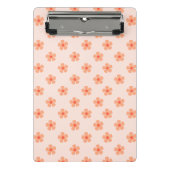 Cute Peach Flower Pattern Minimal Floral Aesthetic Mini Klembord (Voorkant)