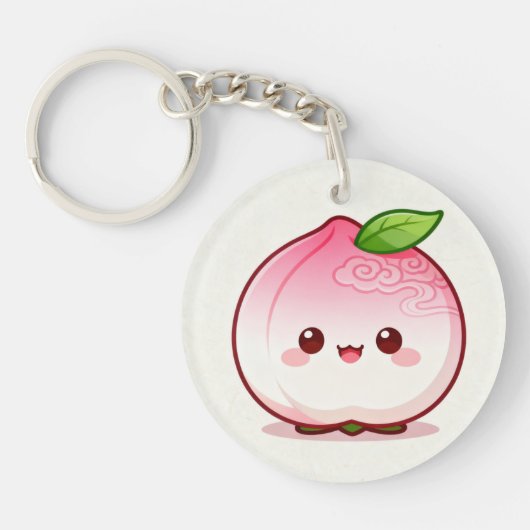 Cute Peach Keychain (Voorkant)