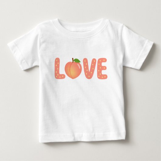 Cute Peach LOVE Kinder T-Shirt (Voorkant)