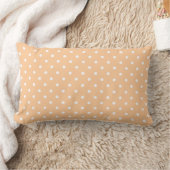 Cute Peach Polka Dots Pattern Kussen (Deken)