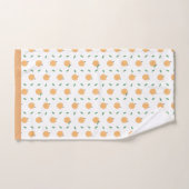 Cute Peaches & Leaves Pattern Bad Handdoek (Handdoek)