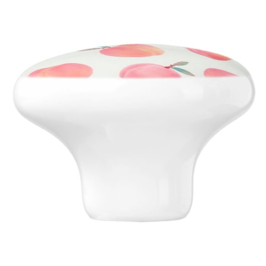 Cute Peaches Patroonontwerp Keramische Knop (Zijkant)