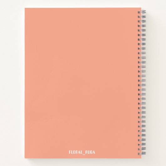 Cute Peachy Notebook Notitieboek (Achterkant)