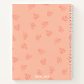Cute Peachy Notebook with initials Notitieboek (Achterkant)