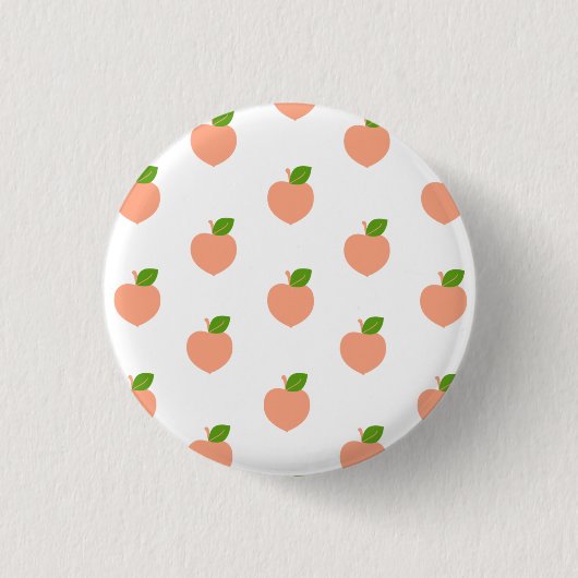 Cute Peachy Ronde Button 3,2 Cm (Voorkant)