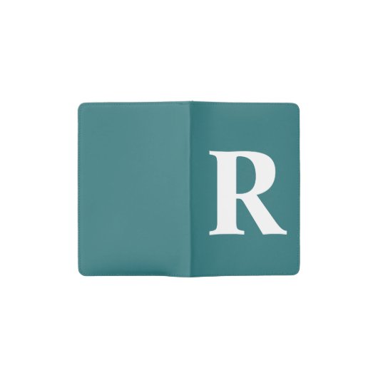 Cute Peacock Blue Personalized Monogram Pocket Moleskine Notitieboekje (Geopend)