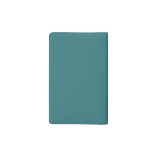 Cute Peacock Blue Personalized Monogram Pocket Moleskine Notitieboekje (Achterkant)