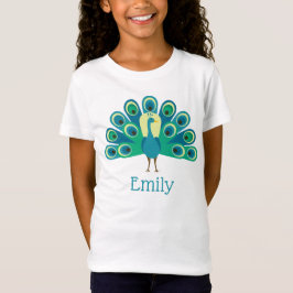 Cute Peacock Gepersonaliseerd T-shirt