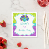 Cute Peacock Green en Paars Servet (Insitu)