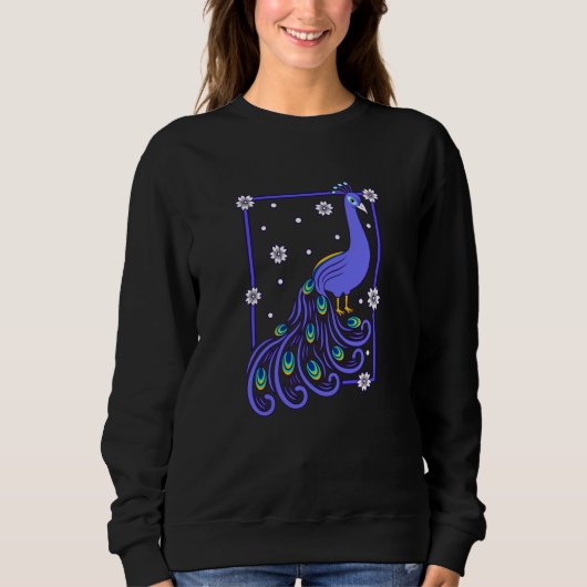 Cute Peacock Peacocks Natuur Lover Birds Graphic Trui (Voorkant)