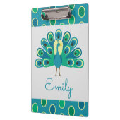 Cute Peacock Personalized Klembord (Links)