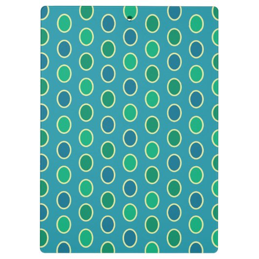 Cute Peacock Personalized Klembord (Achterkant)