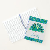 Cute Peacock Persoonlijk Notitieboek (Binnen)