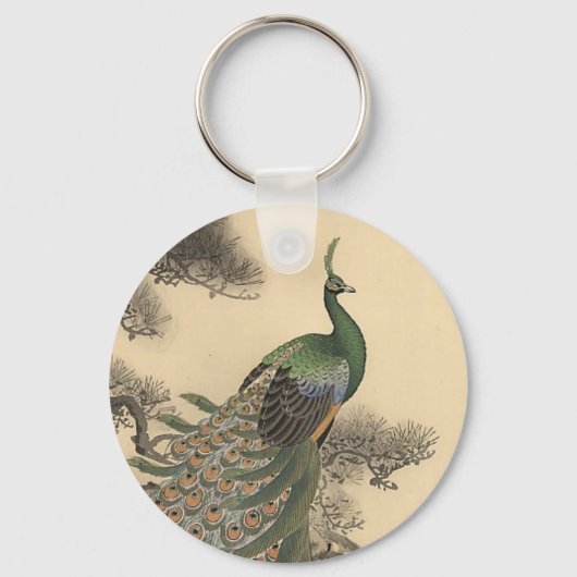 Cute Peacock Sleutelhanger (Voorkant)