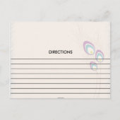 Cute Peacock-veren Ontvangkaarten Briefkaart (Voorkant)