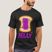 Cute Peanut Butter and Jelly Pb+j Matching Costume T-shirt (Voorkant)