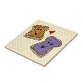 Cute Peanut Butter en Jelly Best Friends Tegeltje (Zijkant)
