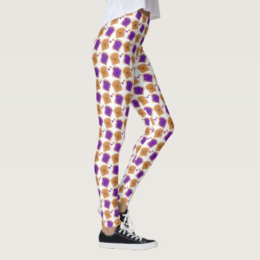Cute Peanut Butter en Jelly Leggings (Rechts)