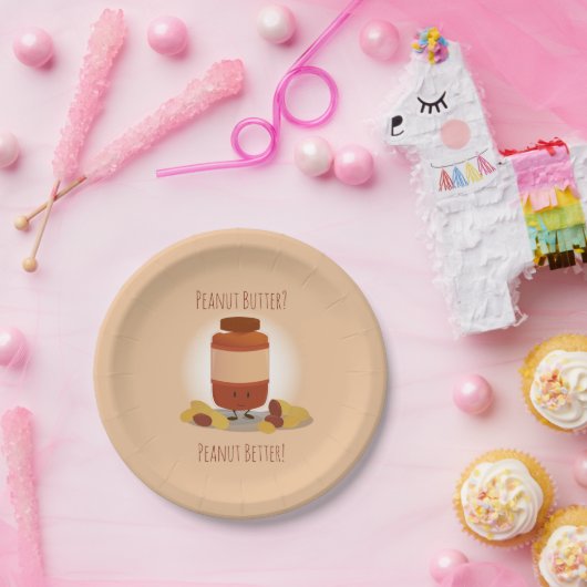 Cute Peanut Butter Jar | Bord papier (Feest)