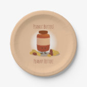 Cute Peanut Butter Jar | Bord papier (Voorkant)