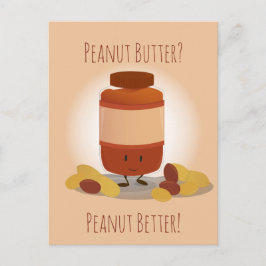 Cute Peanut Butter Jar | BRIEFKAART