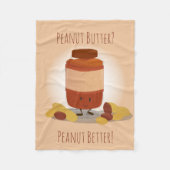 Cute Peanut Butter Jar | Fleece Blanket (Voorkant)