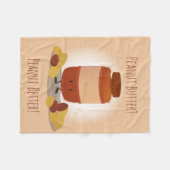 Cute Peanut Butter Jar | Fleece Blanket Deken (Voorkant (Horizontaal))