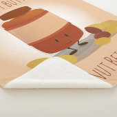 Cute Peanut Butter Jar Food Sherpa Deken (3/4)