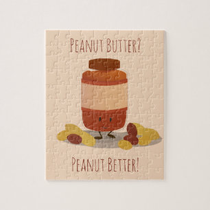 Cute Peanut Butter Jar   Jigzaag Puzzle Legpuzzel