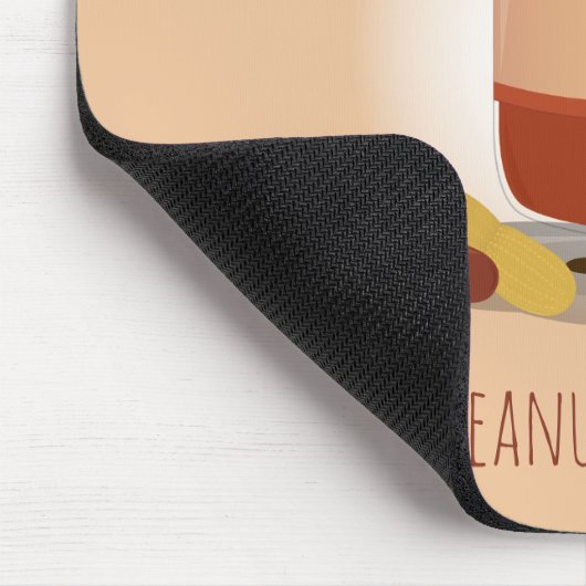 Cute Peanut Butter Jar | Mousepad Muismat (Hoek)