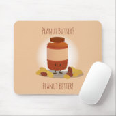 Cute Peanut Butter Jar | Mousepad Muismat (Met muis)