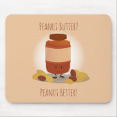 Cute Peanut Butter Jar | Mousepad Muismat (Voorkant)