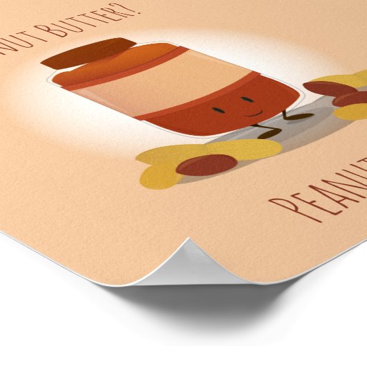 Cute Peanut Butter Jar | POSTER (Hoek)