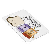 Cute Peanut Butter & Jelly & Bread Spread Joy Magneet (Rechterzijde)