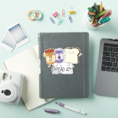 Cute Peanut Butter & Jelly & Bread Spread Joy Sticker (iPad Cover)