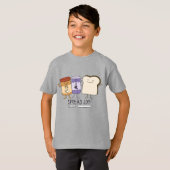 Cute Peanut Butter & Jelly & Bread Spread Joy T-shirt (Voorkant volledig)