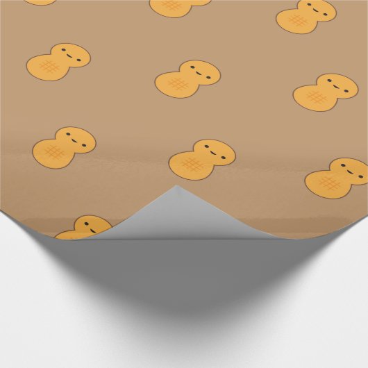 Cute Peanut Pattern Cadeaupapier (Hoek)